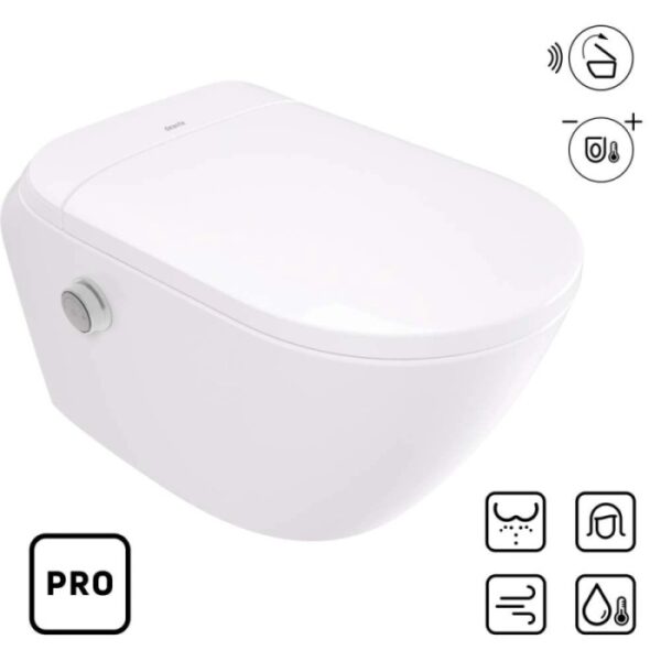WC smart Legos con sedile automatico - pro 34,8x34,9 cm Bianco