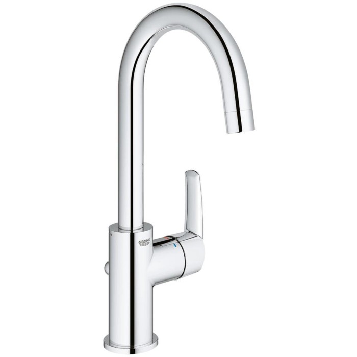 Miscelatore lavabo Grohe Start cromato con bocca alta per il bagno.