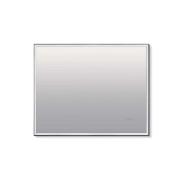 Specchiera LED S4 Square 100x80 cm nero