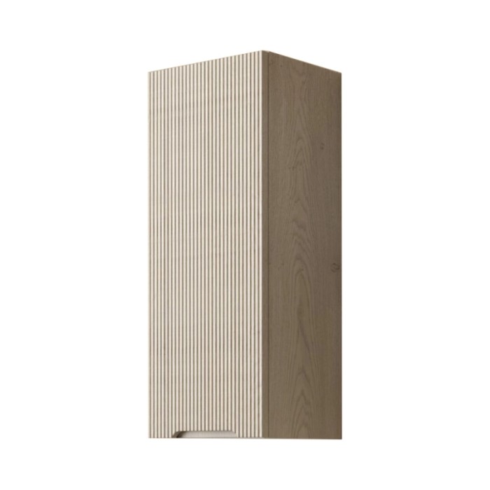 Pensile bagno t.b.t., effetto legno con scanalature verticali.