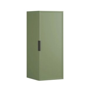 Mobile bagno sospeso t.b.t., finitura verde, maniglia antracite.