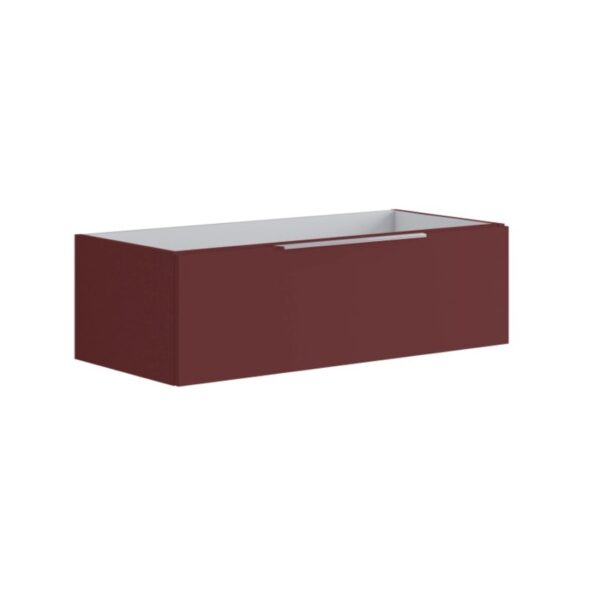 t.b.t. Mobile bagno sospeso bordeaux per arredo bagno.