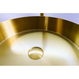Lavabo in acciaio inox Foyer oro
