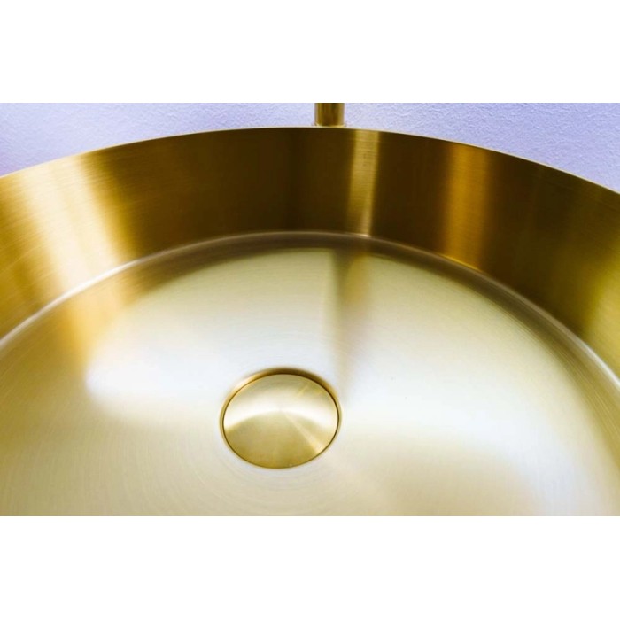 Lavabo in acciaio inox Foyer oro