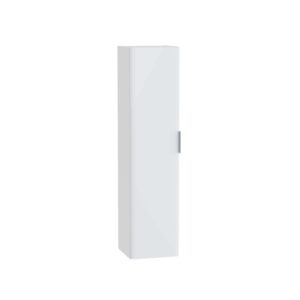 Mobile bagno colonna sospesa Mia Plus Round 35x145 cm bianco lucido