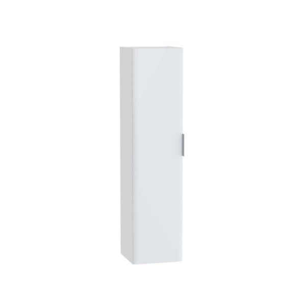 Mobile bagno colonna sospesa Mia Plus Round 35x145 cm bianco lucido