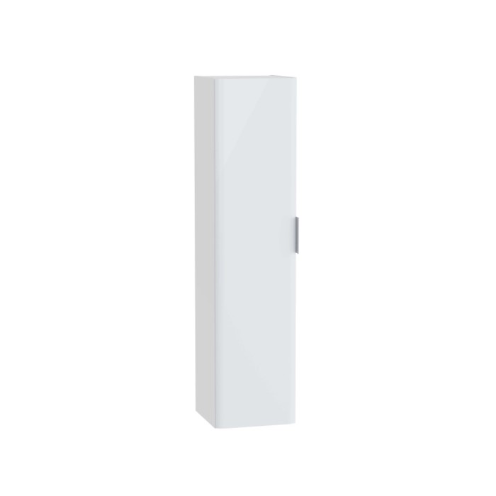 Mobile bagno colonna sospesa Mia Plus Round 35x145 cm bianco lucido