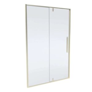 Porta doccia Pivot Slim 118-120x200 cm oro spazzolato