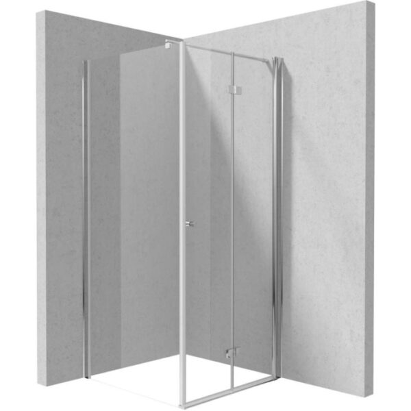 Cabina doccia quadrata Coliseo Idrostile vetro opaco 800x2000 mm cromo
