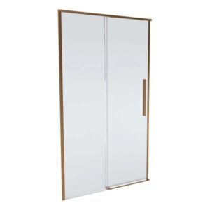 Porta doccia scorrevole Slim 128-130x200 cm oro rosa