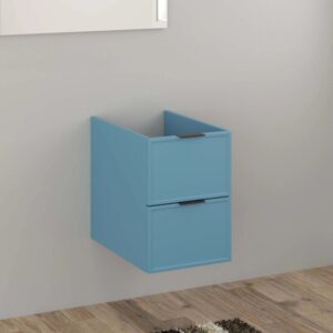 Mobile bagno t.b.t. blu con due cassetti per il bagno.