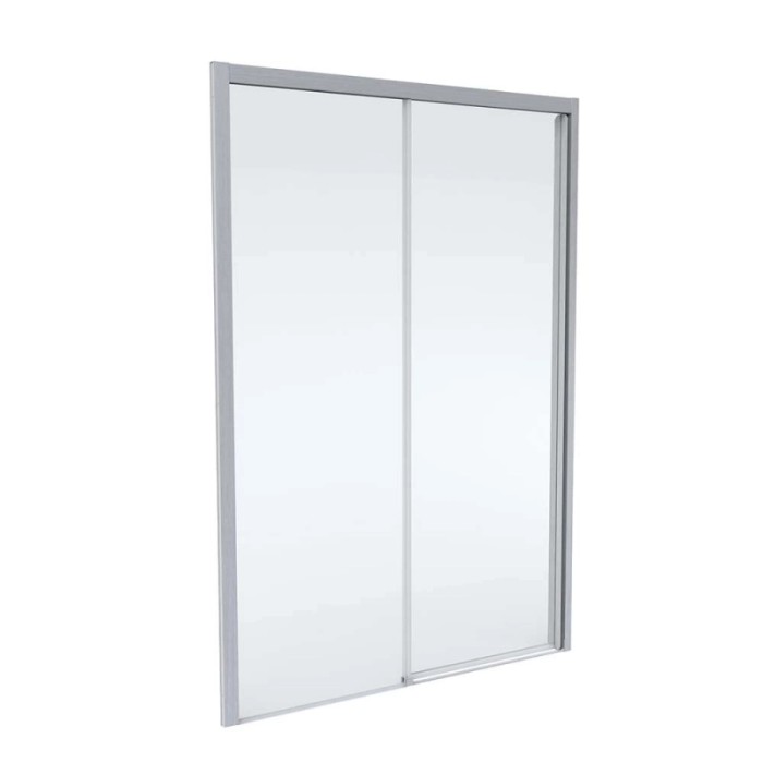 Porta doccia scorrevole Elite 96,5-100,5x200 cm nichel spazzolato