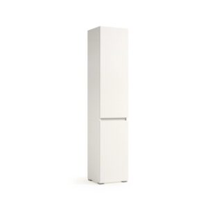 Mobile colonna con cestello biancheria 2 ripiani 45x37x195 cm bianco