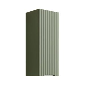 t.b.t. pensile bagno, verde oliva con frontale a coste.