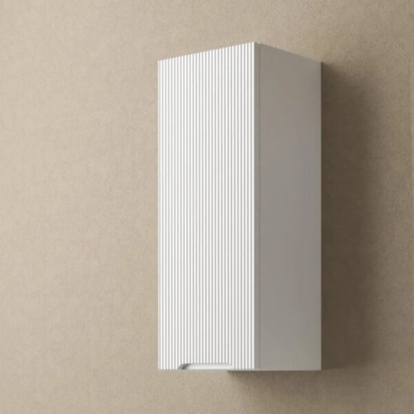 Mobile bagno sospeso bianco t.b.t. con frontale a coste.