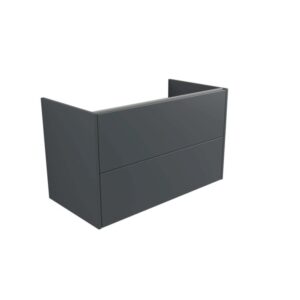 Mobile bagno t.b.t. grigio con due cassetti.