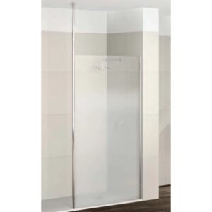 Box doccia walk-in con vetro satinato e profilo cromato, serie t.b.t.