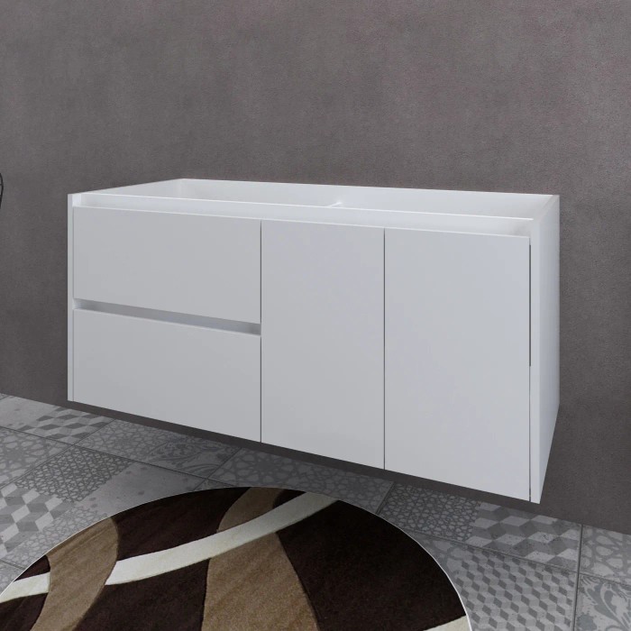 Mobile bagno t.b.t. bianco con cassetti e ante.