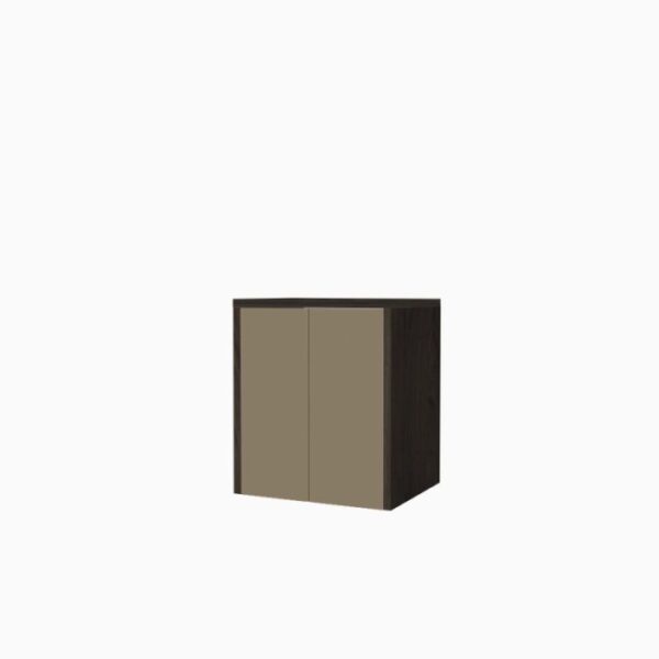 Mobile porta lavatrice asciugatrice con ante H91xL79xP65 cm Olmo Tortora