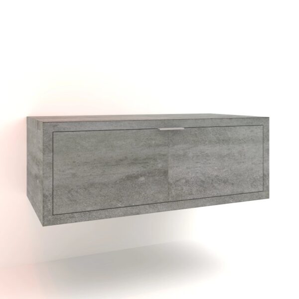 Mobile bagno sospeso grigio per arredamento bagno