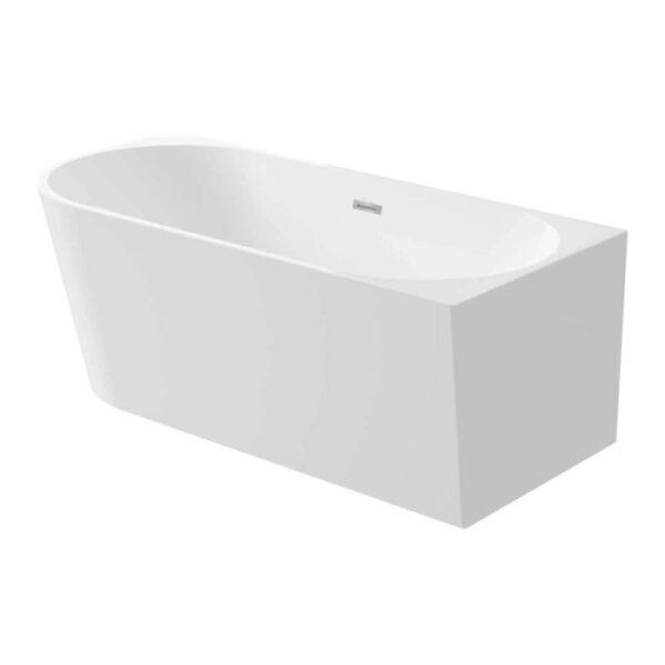 Vasca da bagno Limonar 140 cm destra angolare/freestanding bianco in acrilico