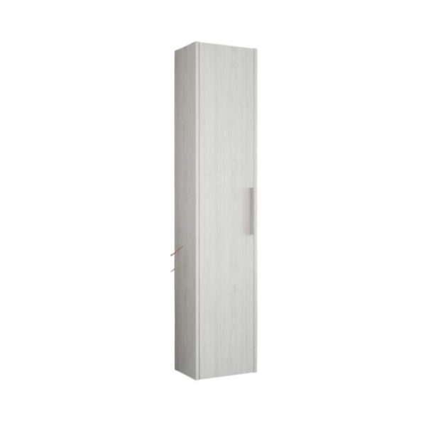 Mobile bagno colonna sospesa reversibile 1 anta finitura olmo creme 34x162x25 cm