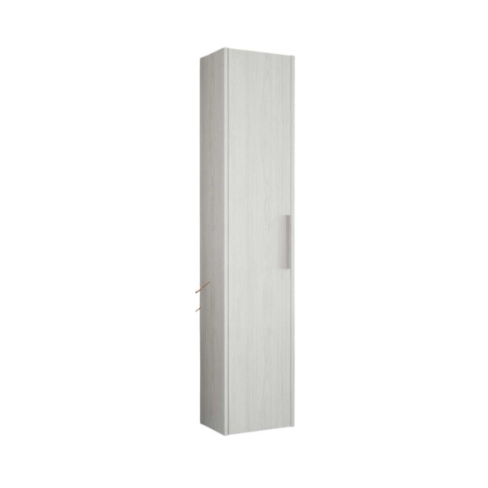 Mobile bagno colonna sospesa reversibile 1 anta finitura olmo creme 34x162x25 cm
