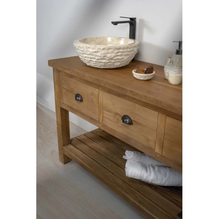 Lavabo in marmo Gea avorio