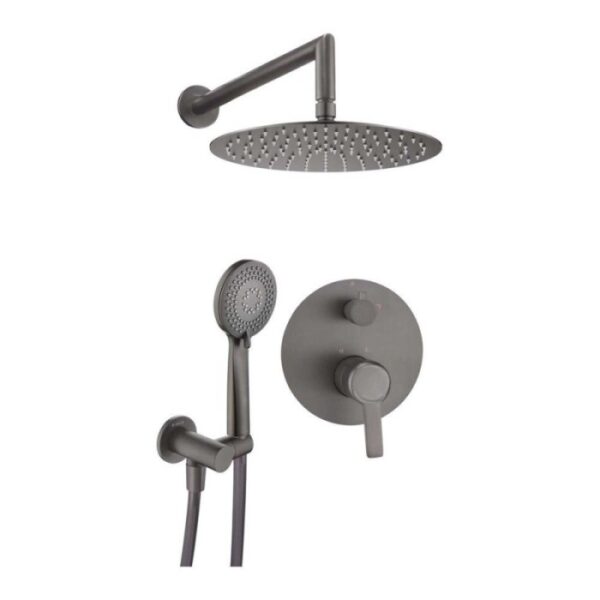 Set doccia incasso Idrostile Rodas 250 mm titanio