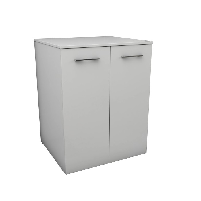 t.b.t. mobile bagno, mobile bagno grigio con due ante e maniglie.