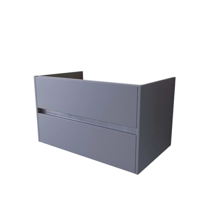 Mobile bagno sospeso t.b.t. grigio con due cassetti.