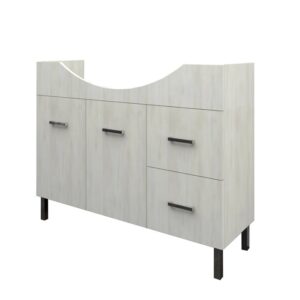 Mobile bagno t.b.t. in legno chiaro con due cassetti e due ante.