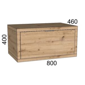 t.b.t. Mobile bagno sospeso effetto legno con cassetto. Arredo bagno.
