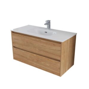 Mobile bagno base lavabo sospesa Ness 101 2/C honey 101x46 cm