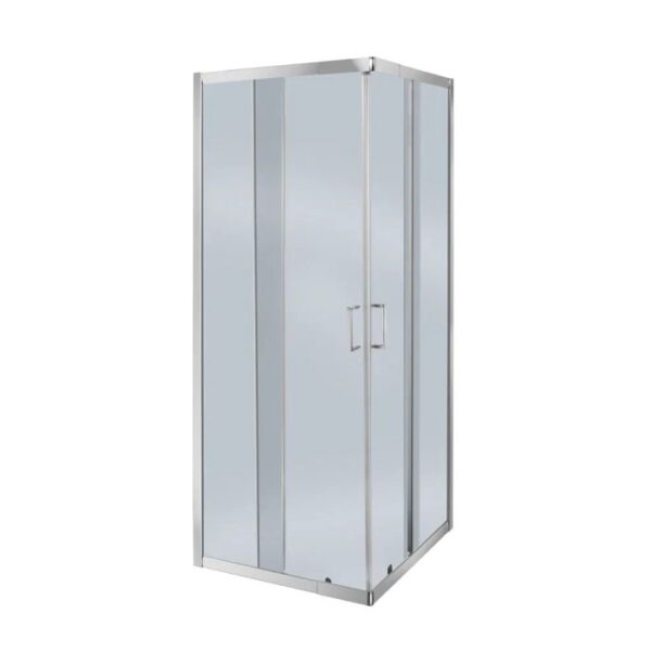Box Doccia rettangolare 68-80/ 88-100cm cromo vetri trasparenti Kamelie