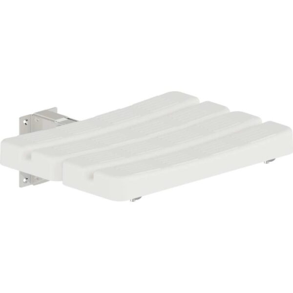 Sedile - sgabello per doccia pieghevole bianco 48,2 x 15 cm