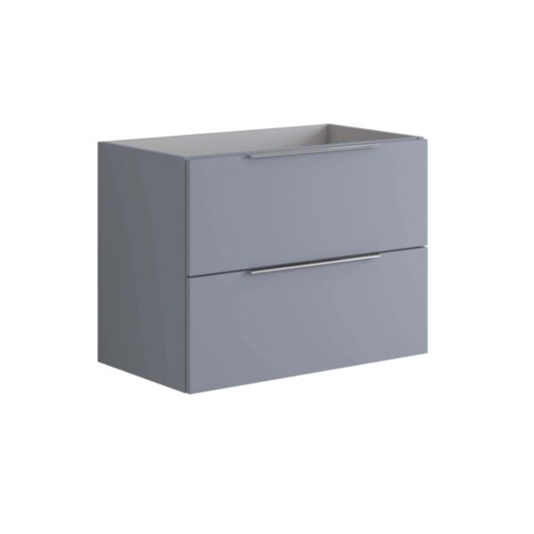 Mobile bagno base lavabo Bali 80 cm 2 cassetti Indaco Opaco