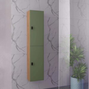 Mobile bagno Colonna sospesa reversibile 2 ante 34x162x25 cm assortito