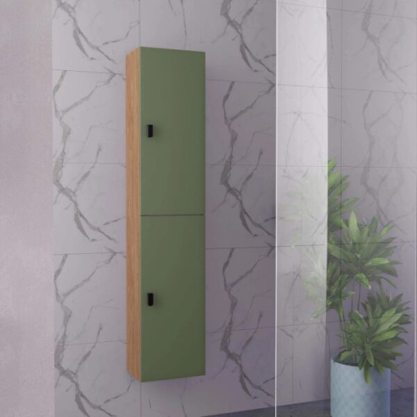 Mobile bagno Colonna sospesa reversibile 2 ante 34x162x25 cm assortito