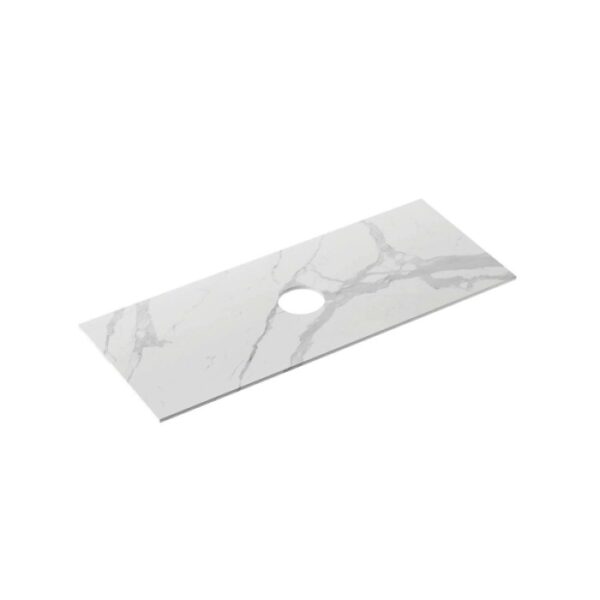 Top bagno HPL Caren con foro per lavabo in appoggio sp 1 cm 105,5x51,2 cm