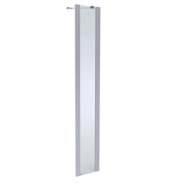Porta doccia fisso linea Elite 48-50x200 cm nichel spazzolato