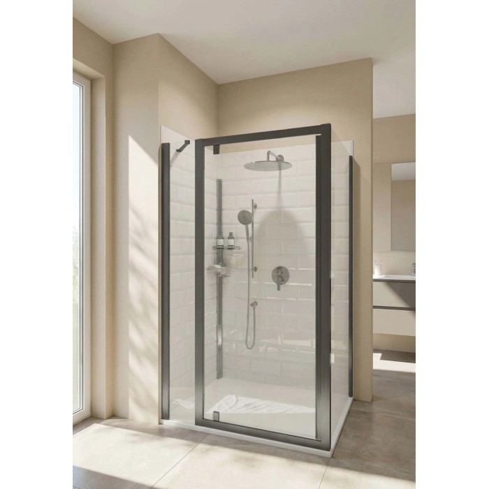 Porta doccia fisso linea Elite 48-50x200 cm canna di fucile