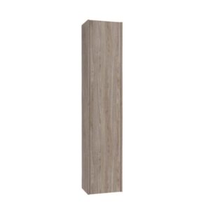 Mobile bagno colonna sospesa 1 anta apertura push natural gray 34x162x25 cm