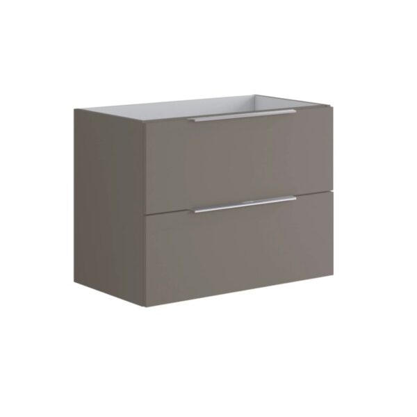 Mobile bagno t.b.t. grigio con due cassetti.