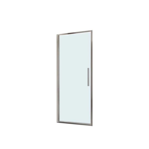 Porta a battente doccia estensione cm 77-81 cromo trasparente