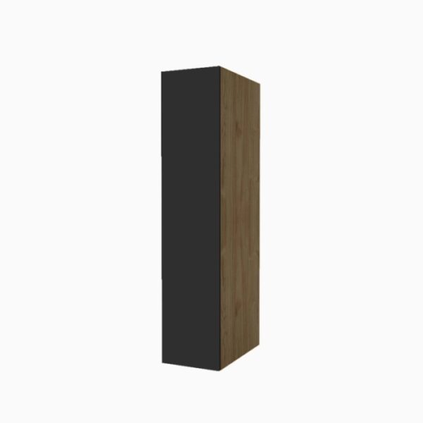 Colonna lavanderia anta singola H182xL40xP65 cm Noce Grafite opaco