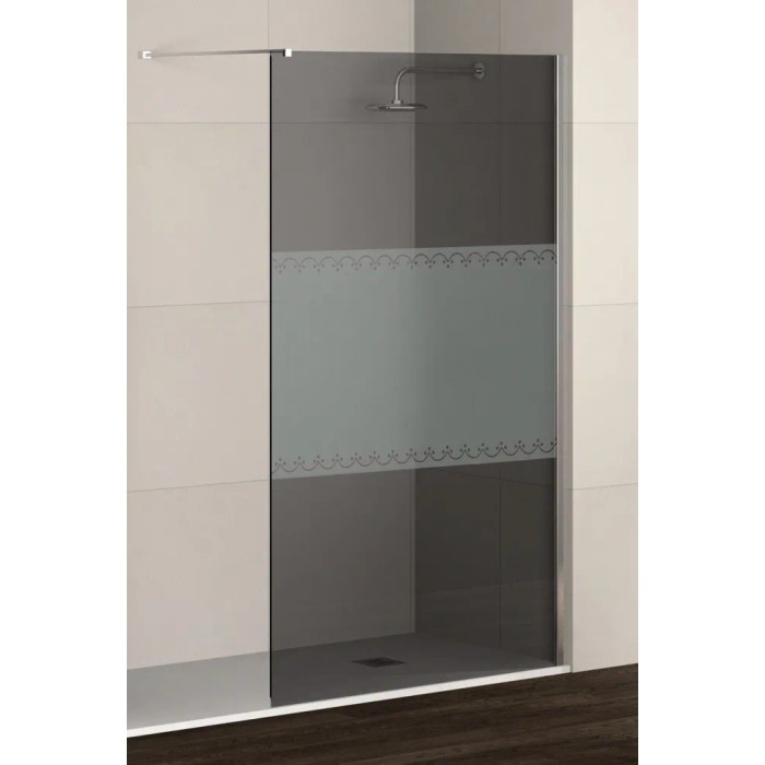 t.b.t. Box doccia walk-in con fascia decorativa, vetro