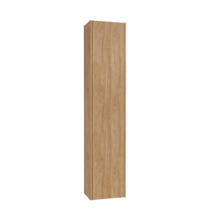 Mobile bagno colonna sospesa 1 anta apertura push honey 34x162x25 cm