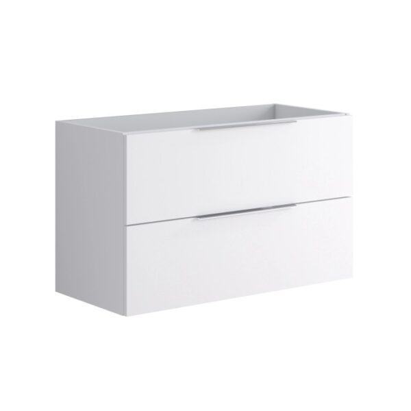 Mobile bagno t.b.t. bianco con due cassetti.
