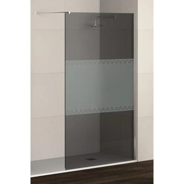 t.b.t. Box doccia walk-in con fascia decorativa, vetro